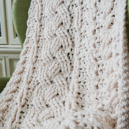 Heirloom Cabled Throw