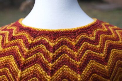 Flame-Tipped Shawl