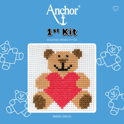 Anchor 1st Kit - Ed, der Bär - Kreuzstich Stickpackung