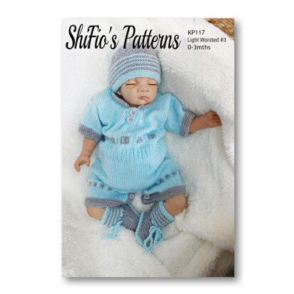 Onesie Baby Knitting Pattern #117