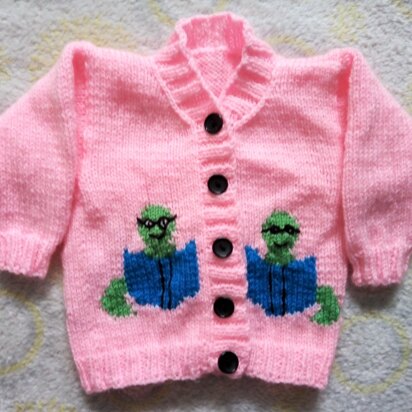 Bookworm Baby Cardigan