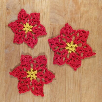 Poinsettia Flower Ornament