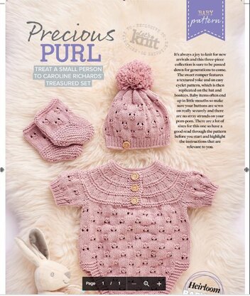'Pippin' 3 Piece set with 8 sizes from Premature to 24 Months