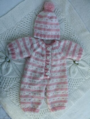 P89 Dolls Stripey Bodysuit and Hat