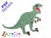 Tyrannosaurus rex Dino applique
