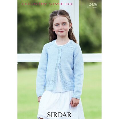 Girl's Cardigan in Sirdar Country Style DK - 2436