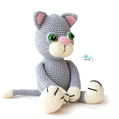 Kitty Cat Stuffed Plush Toy Crochet Pattern