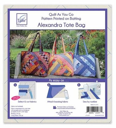 June Tailor Inc Quilt As You Go Tote Bag Alexandra Design