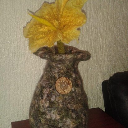 Felted Vase