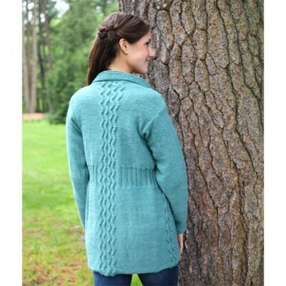 388 Out of the Blue Cardigan - Knitting Pattern for Women in Valley Yarns Northampton