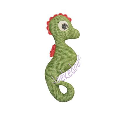 Crochet seahorse in one piece