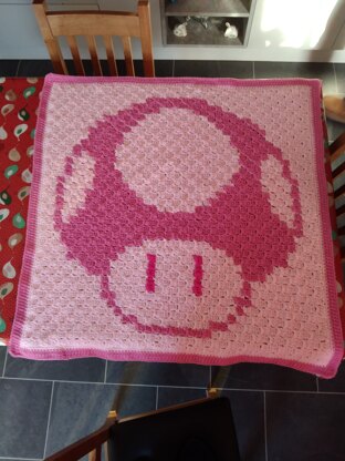 Nintendo-style baby blanket