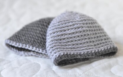 Simple Crochet Baby Beanie 'Gray'