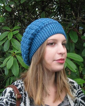 Stylish Slouchy Knit Beret - Easy Pattern for Beginners