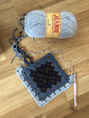 Denim Granny Square