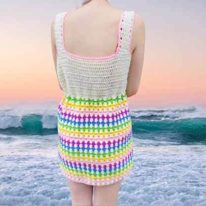 Granny Stripe Crochet Dress