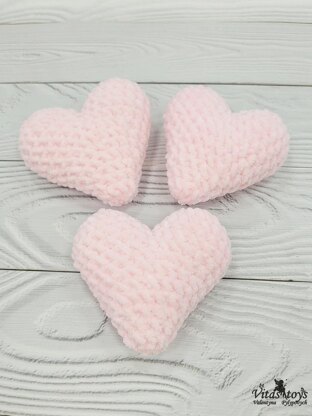 Heart Pink Plush