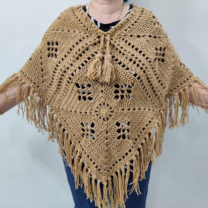 Crochet Flowertastic Poncho