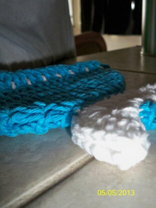 Blue Skirt Potholder