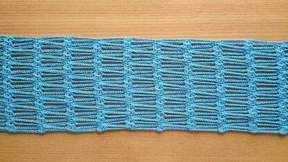 Blue lace scarf