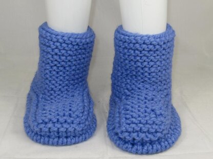 Super Chunky Garter Stitch Calf Boots