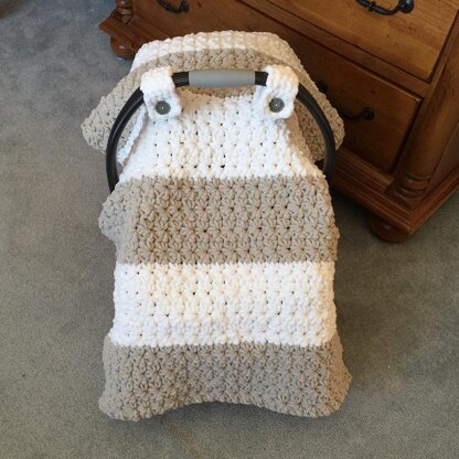 Chunky Star Stitch Car Seat Canopy Cover