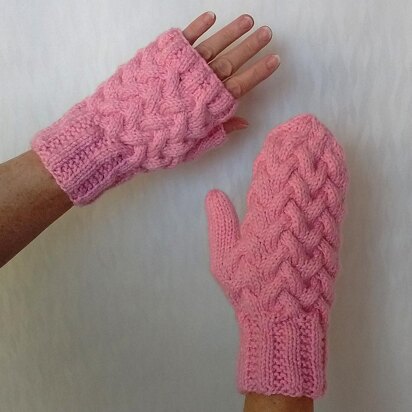 Strawberry Fluff Mitts or Mittens