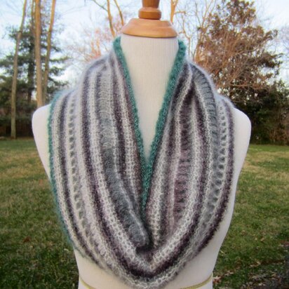 Reversible Mohair Cowl