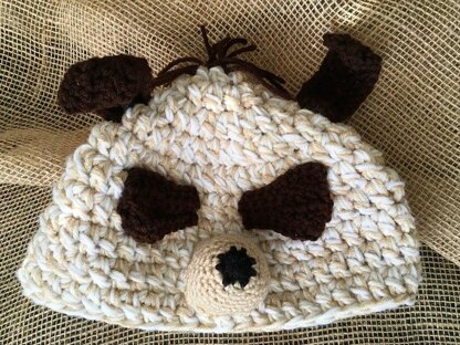 Meerkat (or Lemur) Beanie Hat