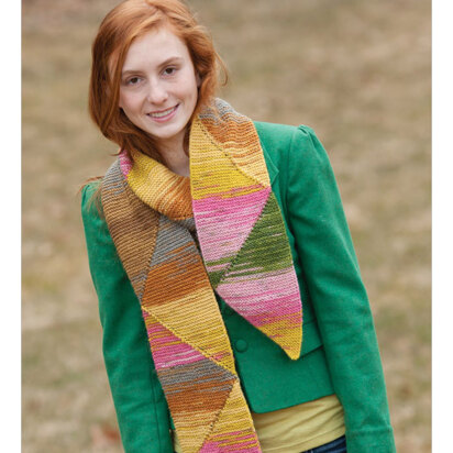 Short Row Triangle Scarf in Classic Elite Yarns Liberty Wool Solids - Downloadable PDF