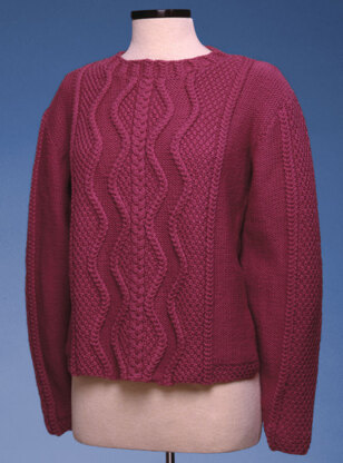 Zig Zag Cable Pullover