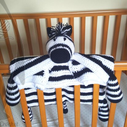 Noah's Zebra Cot Blanket