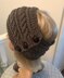 Chunky cable headband ear warmers topless hat