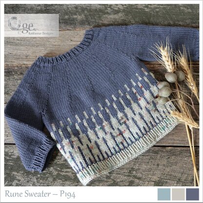 OGE Knitwear Designs P194 Rune Sweater PDF