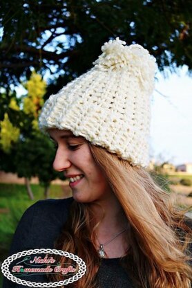 Chunky Knit-Like Hat