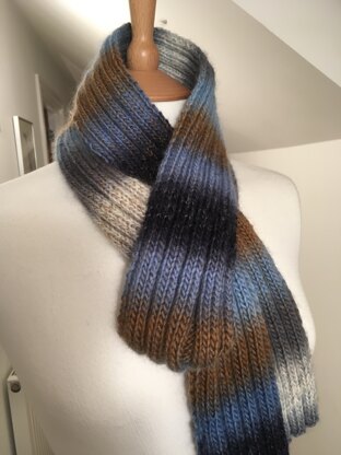 Cosy Ribbed Aran Scarf