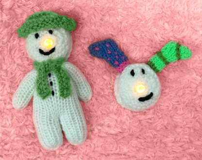 Christmas Snowman and Snowdog Decoration