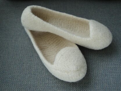 Summer Slippers Felted Knit for Women