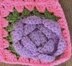 Rose Flower Crochet Square