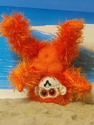 Ollie Orangutan Toy Knitting Pattern