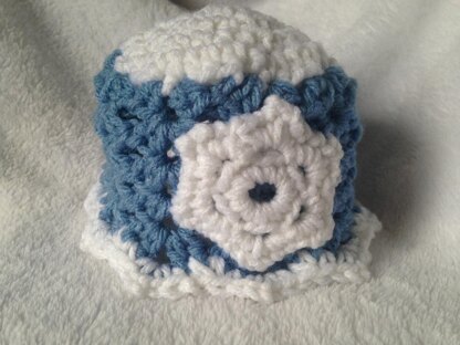 Snowflake Baby Hat