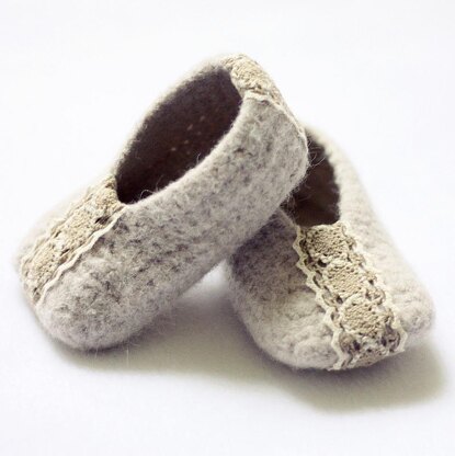 Felted Ballet Flats (baby -...