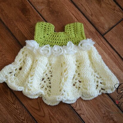 Ribbon & Lace Infant Dress