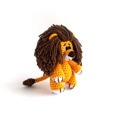 Crochet miniature Lion pattern - Amigurumi Lion pattern  - Crochet Lion King