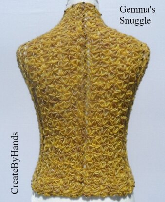 Gemma's Snuggle Jasmine Flower Shawl Crochet Pattern with Beaded Lace
