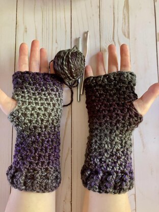 Amethyst mitts