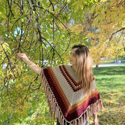 Gorgeous Autumn Poncho