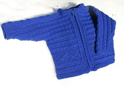 Oliver Child's Zip-Front Cardigan