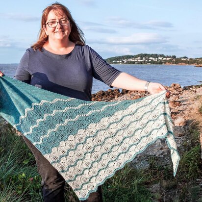 Frozen Lakes Shawl