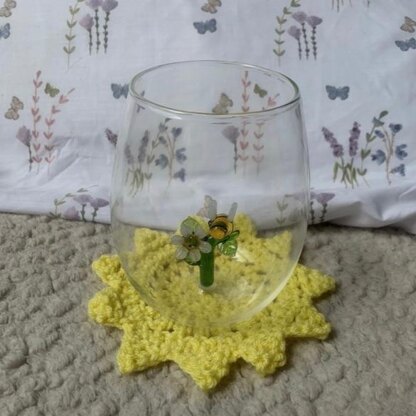 Free Sun Coaster Crochet Pattern